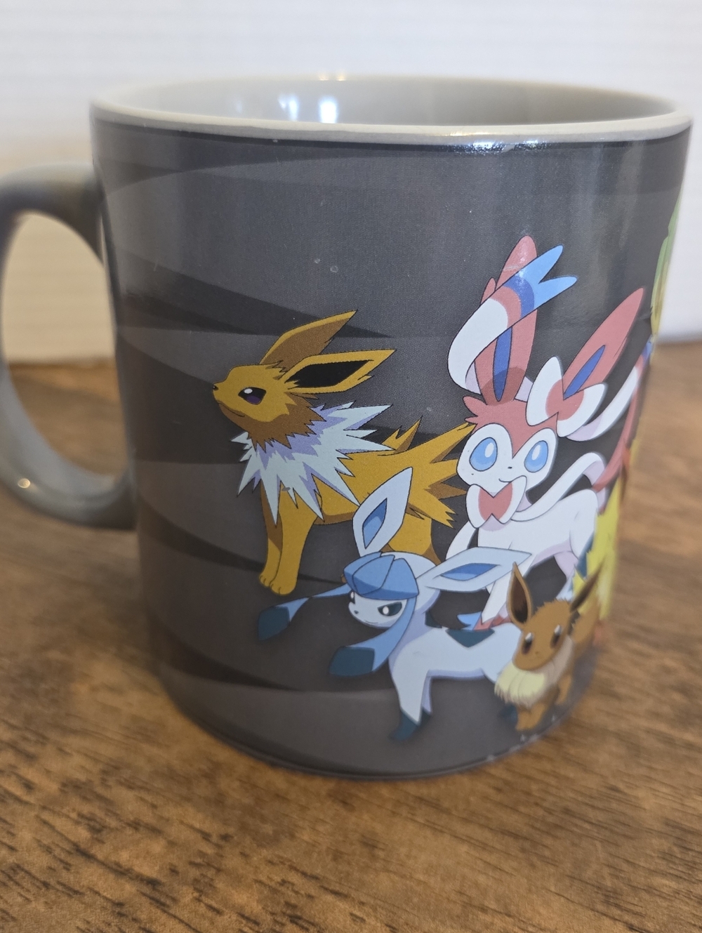 Pokemon Eeveelutions Gray Character Mug 18oz 2016
